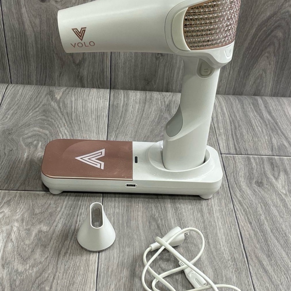 Volo Cordless White and Rose Gold Hair Dryer